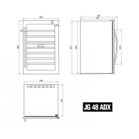 Винный шкаф IP Industrie JG 48 AD X